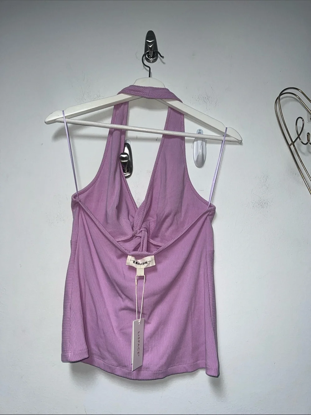 l*space Callie Lilac Front Halter Camisole NWT size Large